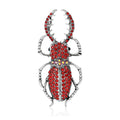 Alloy Enamel Rhinestone Beetle Brooch Pin For Creative Apparel view 2