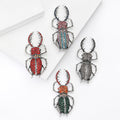 Alloy Enamel Rhinestone Beetle Brooch Pin For Creative Apparel view 3