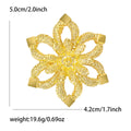 Alloy Hollow Double Layer Flower Brooch Pin For Women Apparel view 5