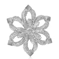 Alloy Hollow Double Layer Flower Brooch Pin For Women Apparel view 2