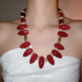 Acrylic Round Geometric Necklace, Bohemian Ethnic Summer Vacation Collarbone Chain view 1
