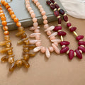 Acrylic Round Geometric Necklace, Bohemian Ethnic Summer Vacation Collarbone Chain view 2