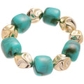 European American Irregular Acrylic Beaded Geometric Bangle For Women Fashion Minimalist Jewelry view 5