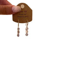 Light Luxury Copper Zircon Geometric Round Tassel Drop Earrings For Women view 5