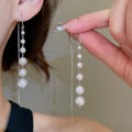Manta Rose Irregular Faux Pearl Beaded Bracelet Earring Jewelry Set Light Luxury Style view 4