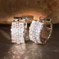 Korean Style Micro Pave Zircon Earrings For Women, Trendy Fashion Jewelry For view 5