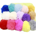 Faux Fur Rabbit Hair Ball Keychain Bag Charm Accessory view 5