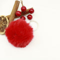 Faux Fur Rabbit Hair Ball Keychain Bag Charm Accessory view 6