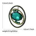 Alloy Glass Rhinestone Planet Brooch For Women Apparel Decoration view 6