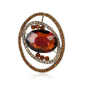 Alloy Glass Rhinestone Planet Brooch For Women Apparel Decoration view 1