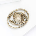 Alloy Glass Rhinestone Planet Brooch For Women Apparel Decoration view 4