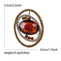 Alloy Glass Rhinestone Planet Brooch For Women Apparel Decoration view 5