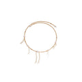 Copper Pearl Beaded Tassel Pendant Choker Necklace French Court Light Luxury Round Geometric Design view 5
