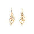 Elegant Geometric Diamond Hollow Twisted Spiral Triple Layer Wrap Alloy Fashion Dangle Drop Earrings view 5