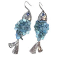 Shell Koi Fish Tassel Drop Earrings Beach Vacation Style Animal Pendant Ear Hooks view 5