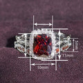 Vintage Two Piece Ring Set For Women, Square Marquise Design Baroque Luxury Jewelry view 4