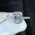 Light Luxury Geometric Sparkling Ring For Women Wedding Proposal Fashion Jewelry view 2