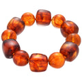 Acrylic Irregular Square And Round Beaded Bangle For Women Minimalist Geometric Fashion Jewelry view 5