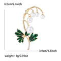 Alloy Lily Of The Valley Brooch Elegant Floral Lapel Pin view 5