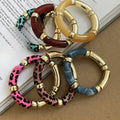 European Style Acrylic Geometric Round Gradient Polka Dot Bangle Fashion Jewelry view 2