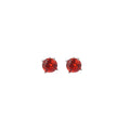 Light Luxury Copper Geometric Round Zircon Stud Earrings With Threaded Design For Women view 5