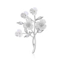 Shell Peach Blossom Brooch Pin For Women's Fashion Accessories view 2