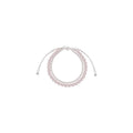 Elegant Double Layer Faux Pearl Zircon Rose Adjustable Geometric Round Bangle view 5