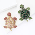 Metal Alloy Moving Turtle Brooch For Suits And Sweaters view 3