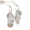Resort Style Faux Pearl Round Tassel Drop Earrings With Silver Pins For Women view 5