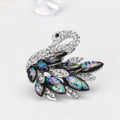 Black Silver Tone Abalone Shell Shell Metal Brooch Pin 4.1 x 3.5 cm view 4
