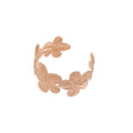 European American Metal Wrinkle Texture Spiral Flower Open Bangle Fashion Niche Design view 5