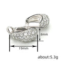 Women's Full Rhinestone Ear Cuff, Sparkling Inlaid Jewelry With Asian Trendy Style Earrings view 4