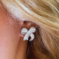 Korean Style Butterfly Stud Earrings For Women Sweet Micro Inlaid Zircon Fashion Accessories view 2