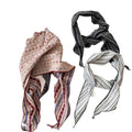 Vintage Ethnic Striped Fabric Triangle Scarf Necklace Geometric Line Choker For Women view 5