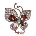 Alloy Rhinestone Hollow Butterfly Brooch Pin For Women's Coat Lapel view 1