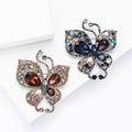 Alloy Rhinestone Hollow Butterfly Brooch Pin For Women's Coat Lapel view 3
