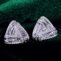 Minimalist Triangle Geometric Stud Earrings For Women, Commuter Business Fashion Ear Jewelry view 3