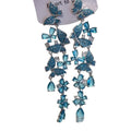 Light Luxury Alloy Bow Tassel Drop Earrings With Sparkling Zircon Silver Pins view 5