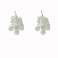 Copper Zircon Geometric Round Sequin Tassel Drop Earrings Light Luxury Beach Style view 5