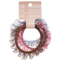 Sweet Lace Fabric Elastic Hair Tie Jewelry Set For Low Ponytail Round Hair Accessories view 5