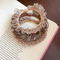 Sweet Lace Fabric Elastic Hair Tie Jewelry Set For Low Ponytail Round Hair Accessories view 2