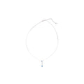 Sparkling Copper Zircon Teardrop Pendant Necklace With Minimalist Light Luxury Collarbone Chain view 5