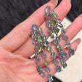 Light Luxury Alloy Zircon Geometric Oval Tassel Pendant Drop Earrings view 2