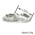 Korean Style Round Geometric Hoop Earrings For Women, Sweet Cool Daily Fashion Jewelry view 4