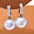 Women's Baroque Faux Pearl Earrings, Elegant Korean Style Dress Jewelry For Ladies view 2