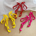 Rhinestone Bow Alloy Stud Earrings For Women, Fresh Vacation Style Light Luxury Jewelry view 4