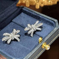 Women's Korean Style Bow Stud Earrings, Symmetrical Sweet Princess Fashion Ear Jewelry view 2