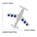 Alloy Airplane Brooch Pin For Mens Suits Coats And Sweaters view 4