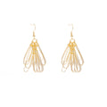 Bohemian Gold Silver Alloy Paperclip Tassel Drop Dangle Statement Pine Needle Hook Earrings view 5