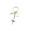 Metal Moon Star Keychain Bag Charm Gift view 5